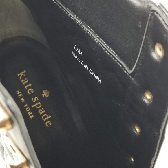 Sold Kate Sppade NY Gianna Leather Booties Size 10 - Picture 5 of 7